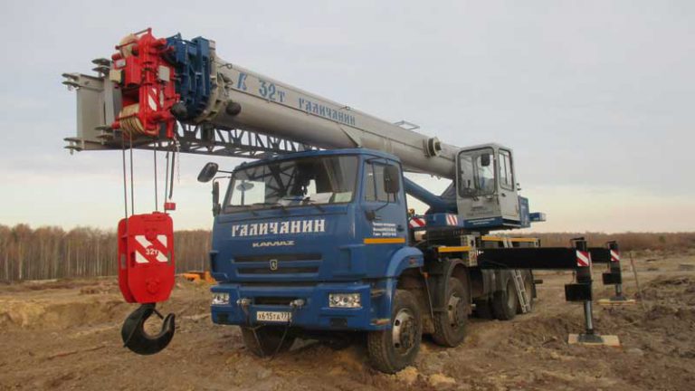 Автокран Галичанин 32 тонны 31 метр
